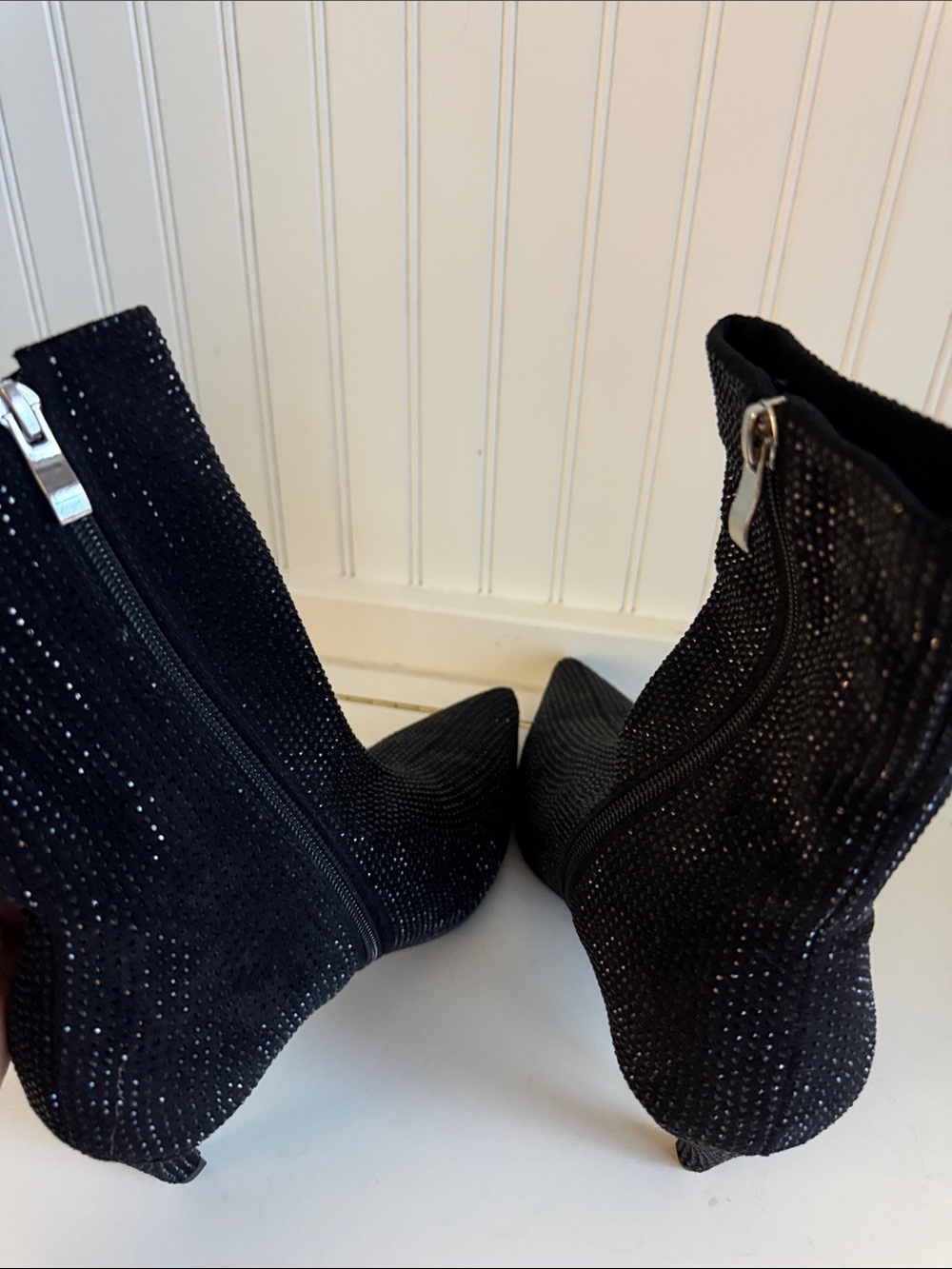 AZALEA WANG Nerola Pointed Toe Bootie in Black NWT - Picture 4 of 8